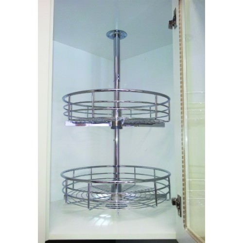 360 Degree Round Swivel Basket Kit for Upper Cabinet